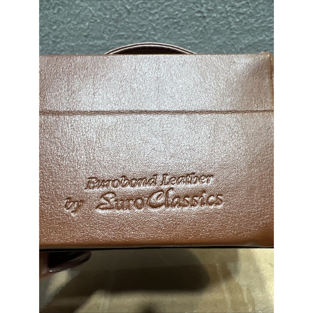 Euro Classic’s Eurobond Leather Jewelry Box Travel Case Brown With Key (READ) - Picture 7 of 14